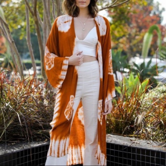 AUDREY Tie- Dye Kimono - Picture 4 of 5